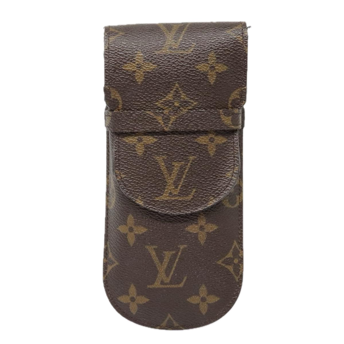 Louis Vuitton Etui À Lunettes Brown Canvas Wallet  ()