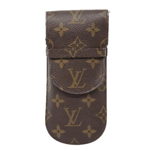 Louis Vuitton Etui À Lunettes Brown Canvas Wallet  ()