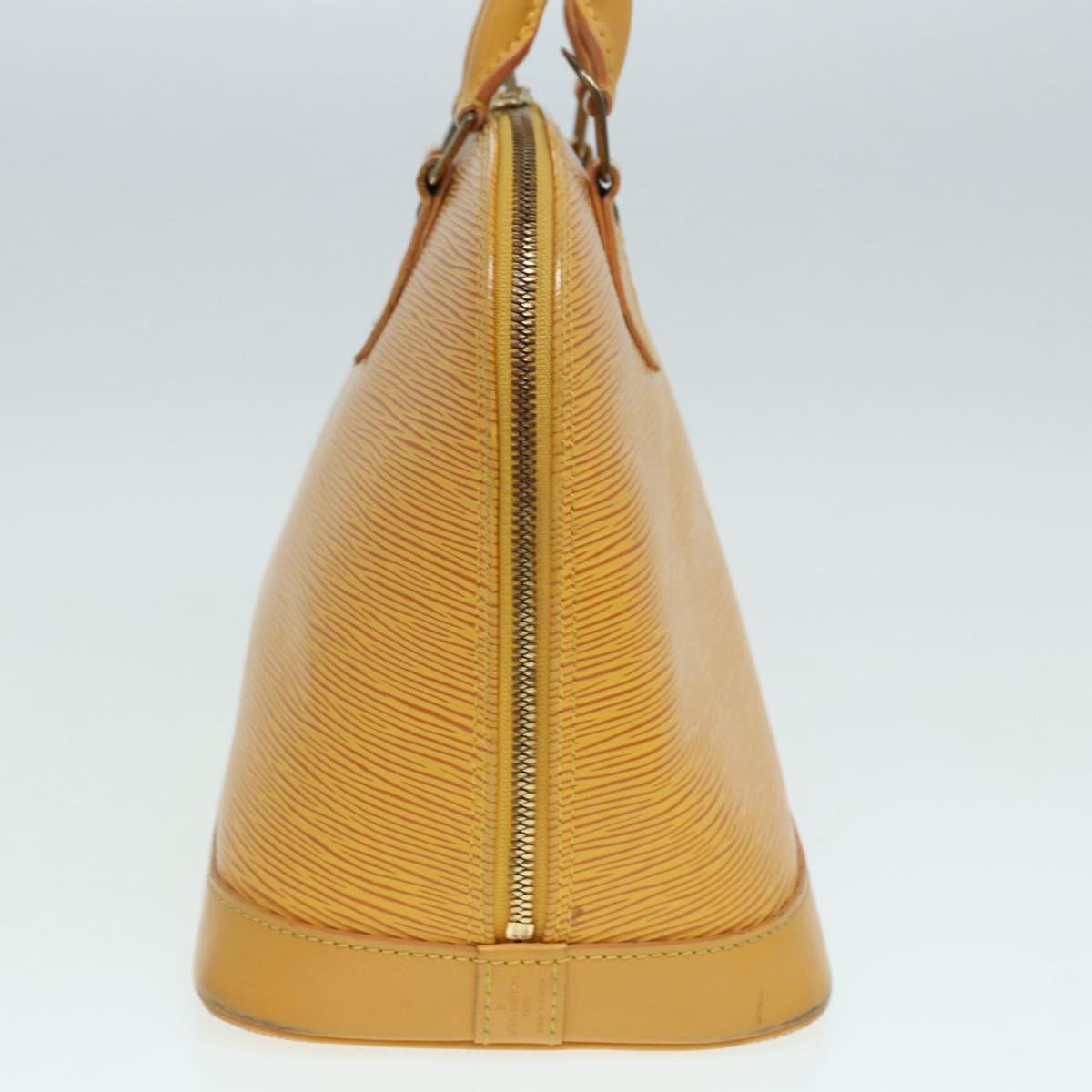 Louis Vuitton Alma Yellow Leather Handbag