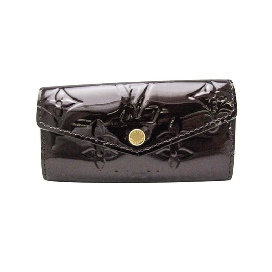 Louis Vuitton Multiclés 4 Brown Patent Leather Wallet  ()