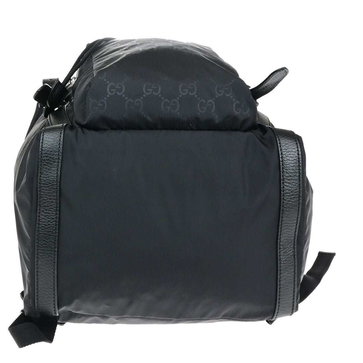 Gucci Guccissima Black Synthetic Backpack Bag