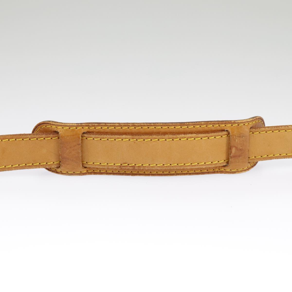 Louis Vuitton Shoulder Strap Beige Leather Bag Jewelry