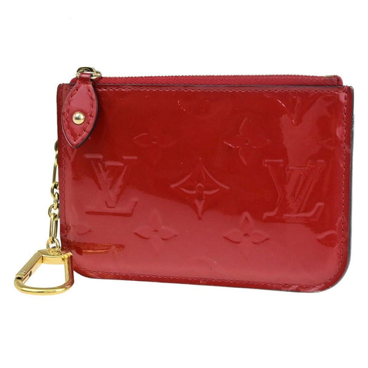 Louis Vuitton Pochette Clés Red Patent Leather Wallet  ()