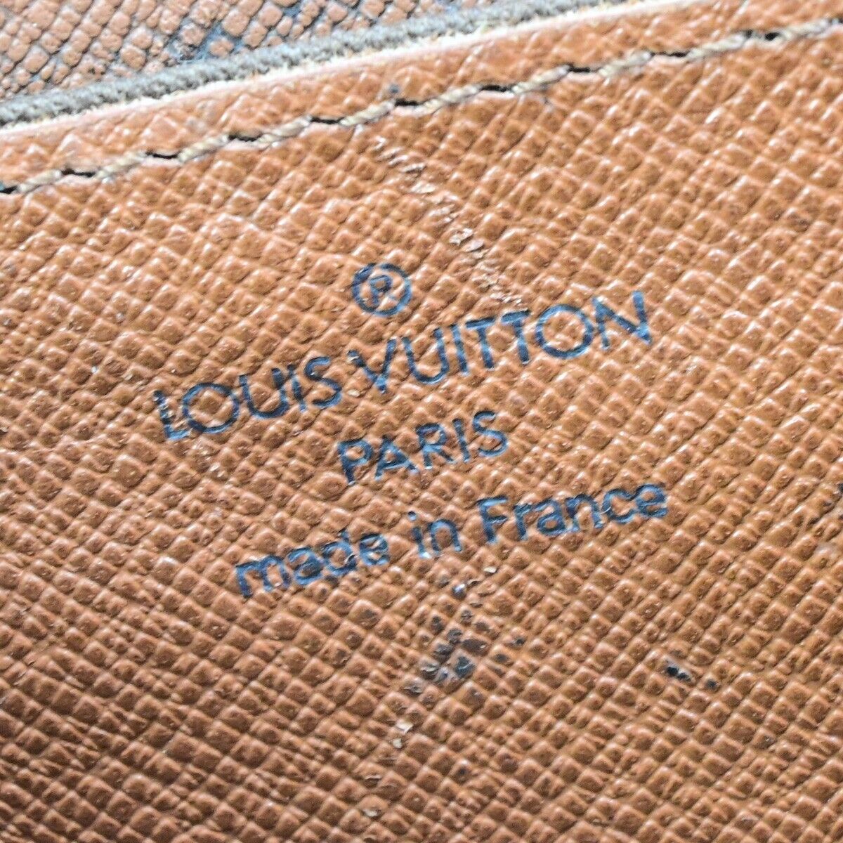Louis Vuitton Porte Documents Brown Canvas Briefcase Bag
