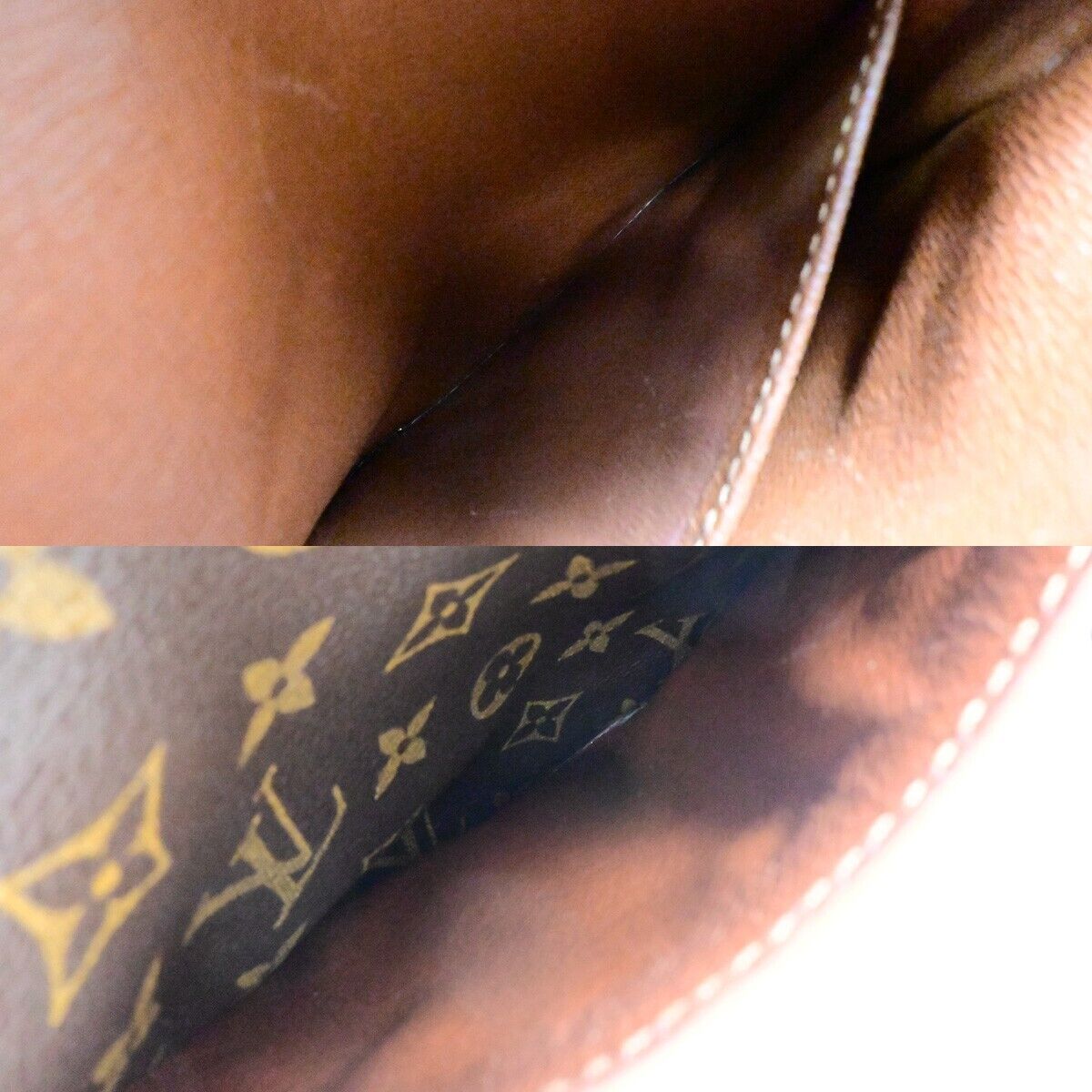 Louis Vuitton Danube Brown Gold Plated Shoulder Bag