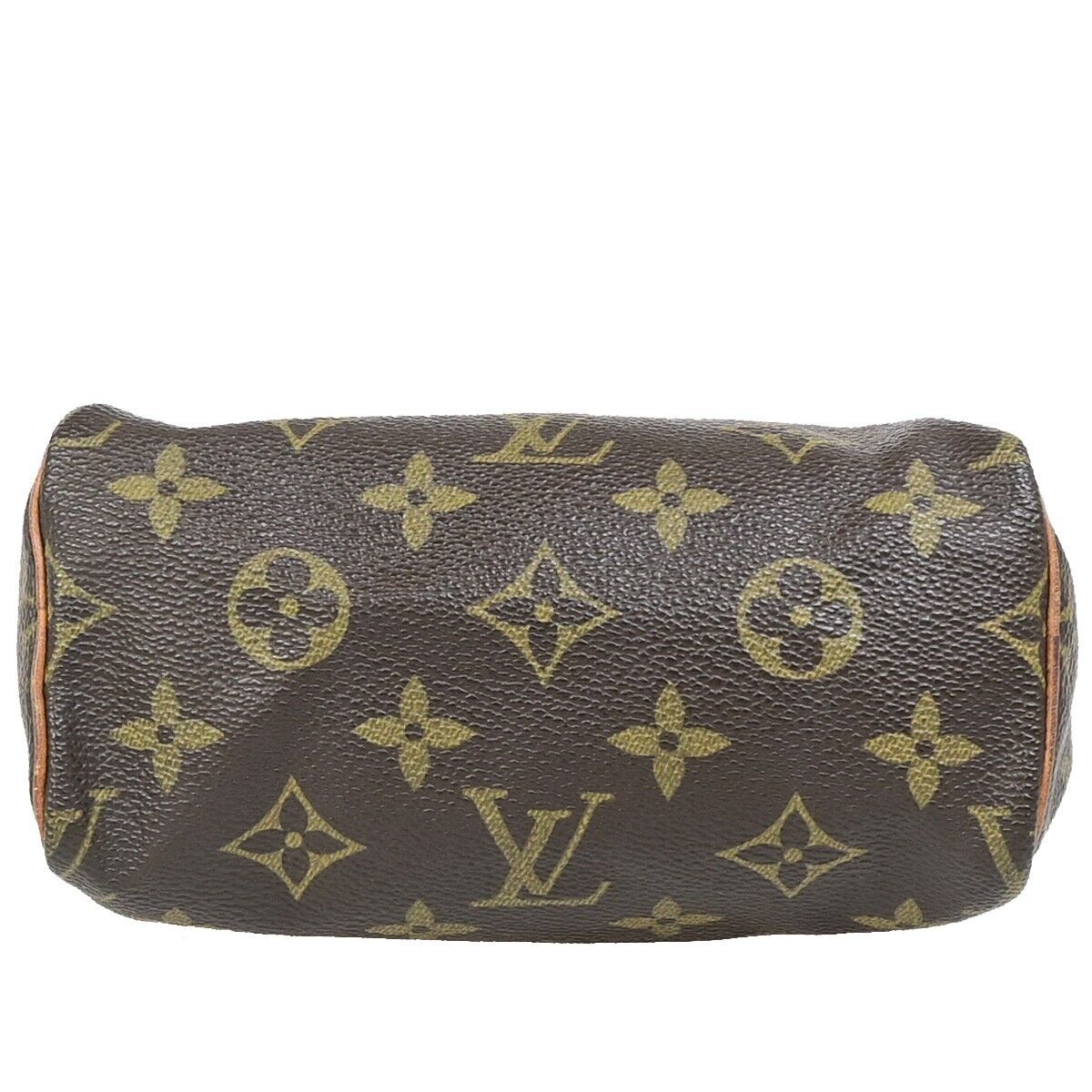 Louis Vuitton Mini Speedy Brown Canvas Handbag