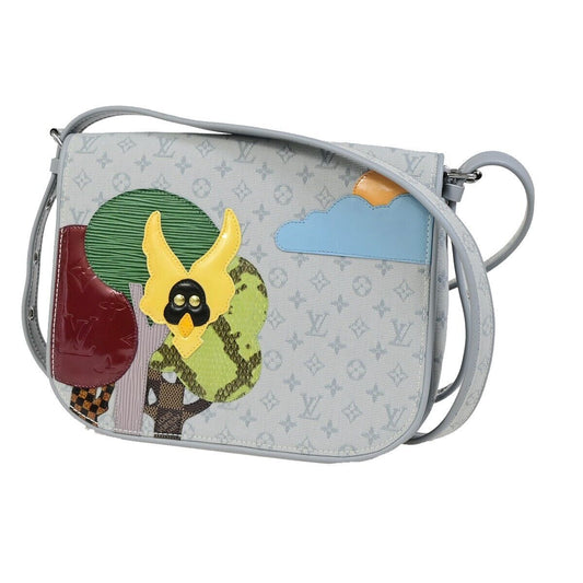 Louis Vuitton Musette Tango Grey Canvas Shoulder Bag ()