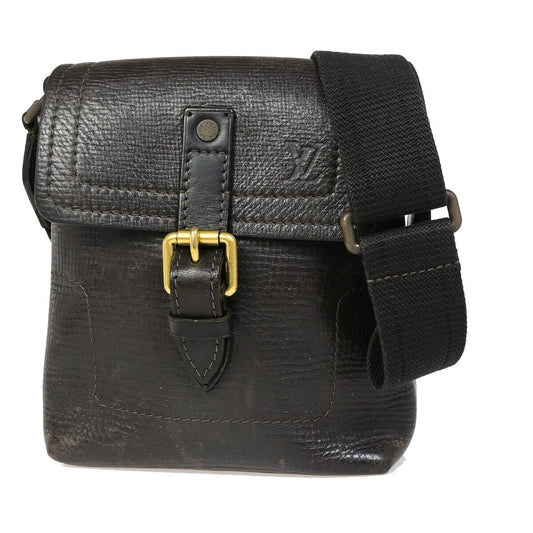 Louis Vuitton Yuma Brown Leather Handbag ()