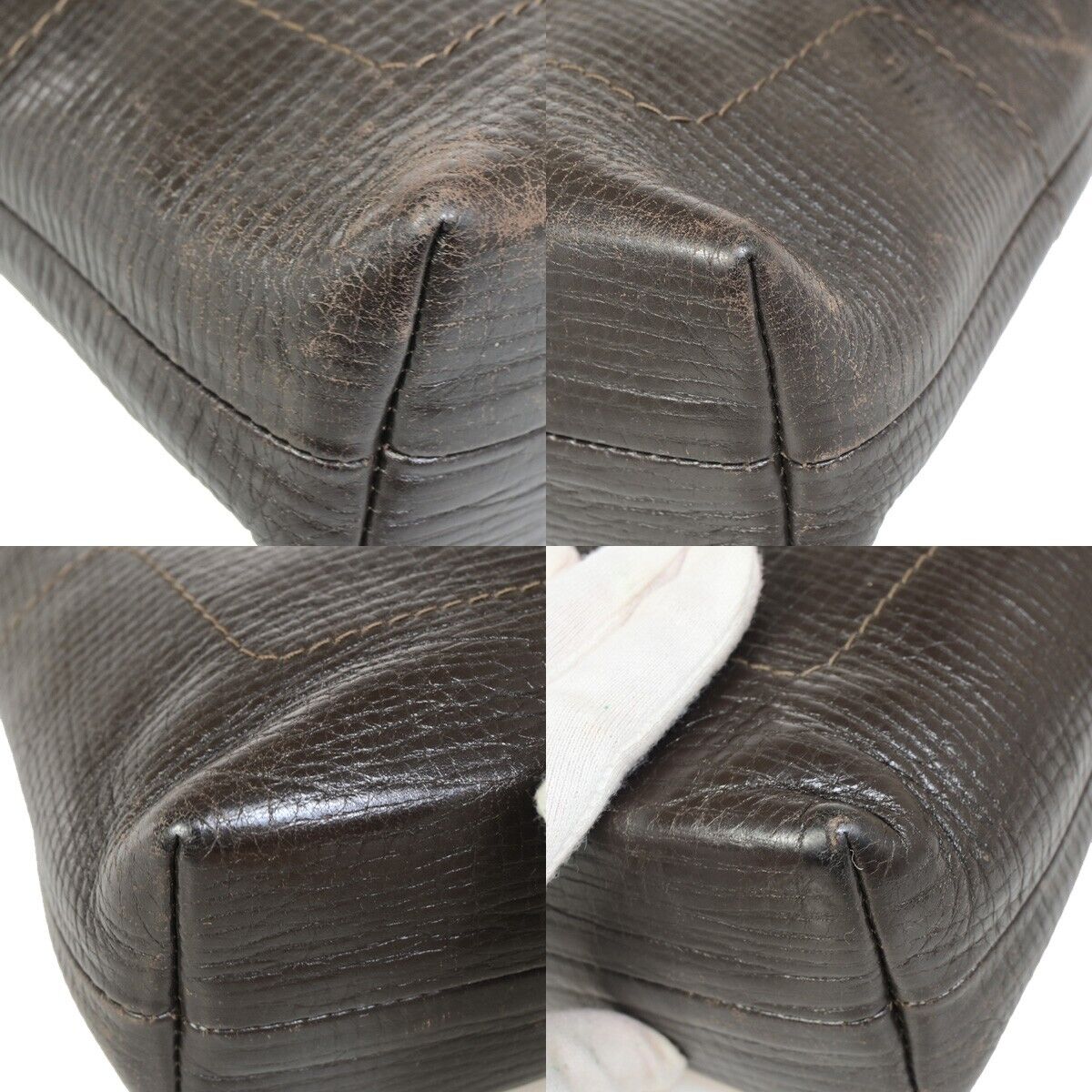 Louis Vuitton Yuma Brown Leather Handbag