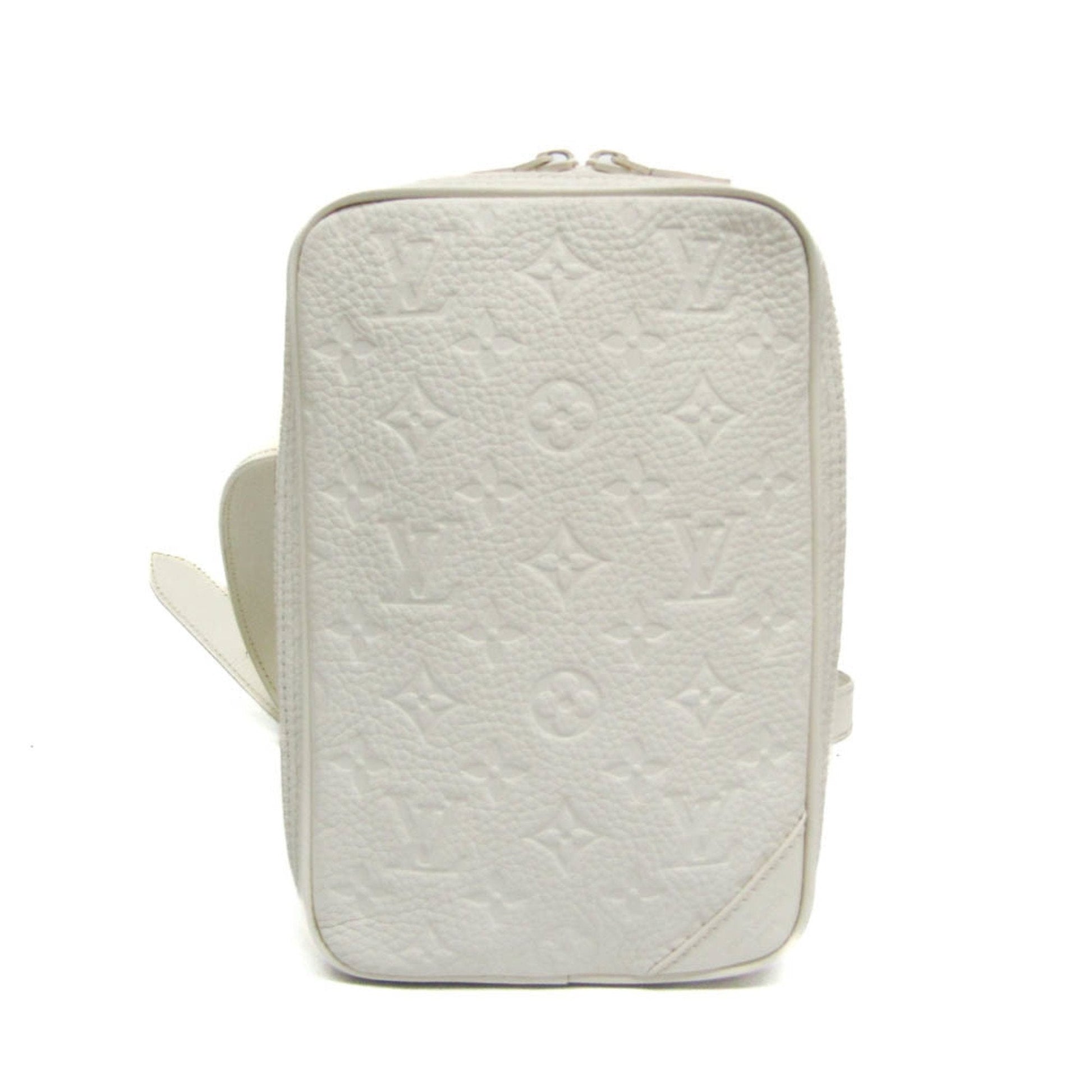 Louis Vuitton Utility Side White Leather Shoulder Bag ()