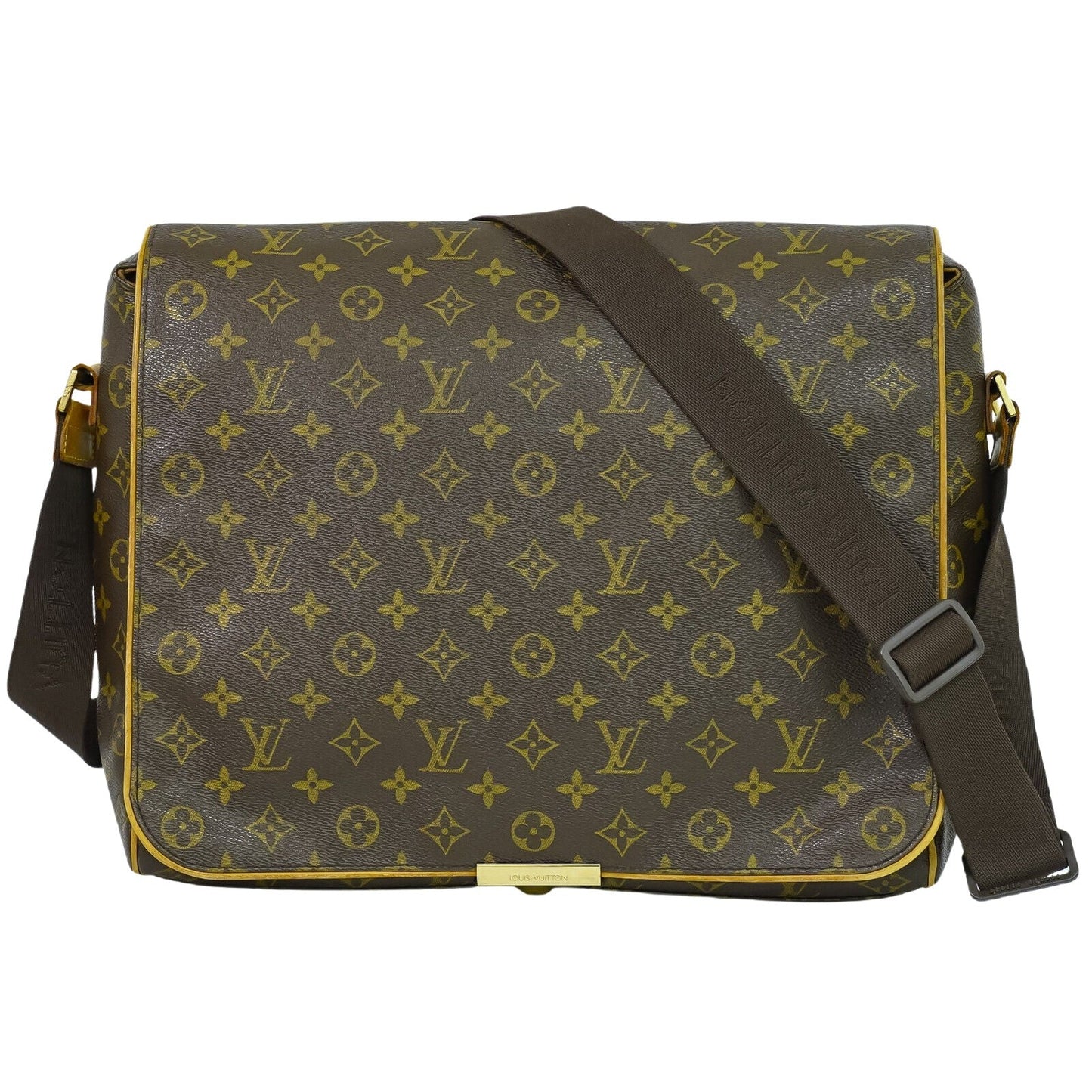 Louis Vuitton Abbesses Brown Canvas Backpack Bag ()