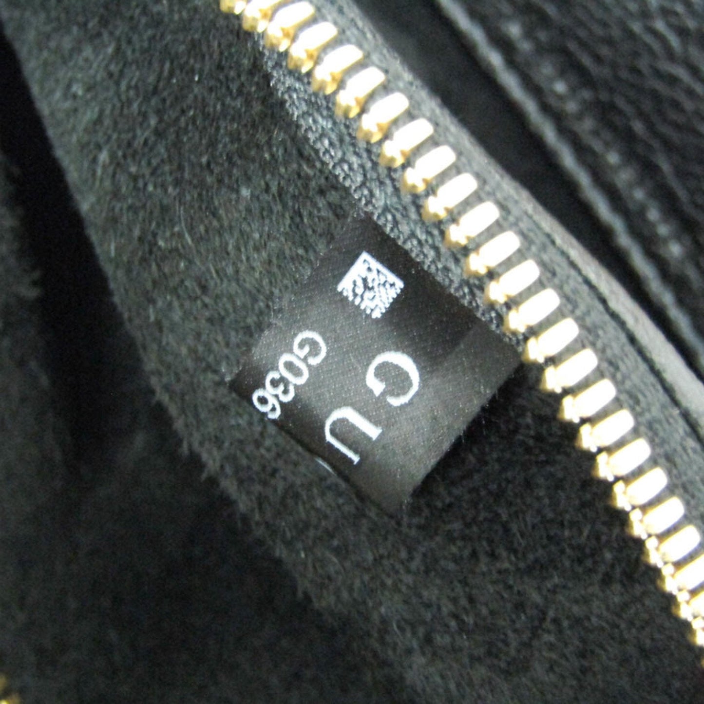 Gucci Logo Black Leather Tote Bag