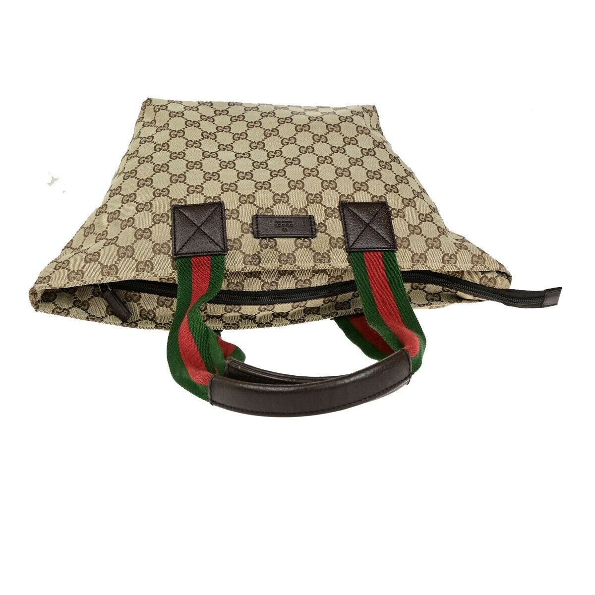 Gucci Sherry Beige Canvas Tote Bag