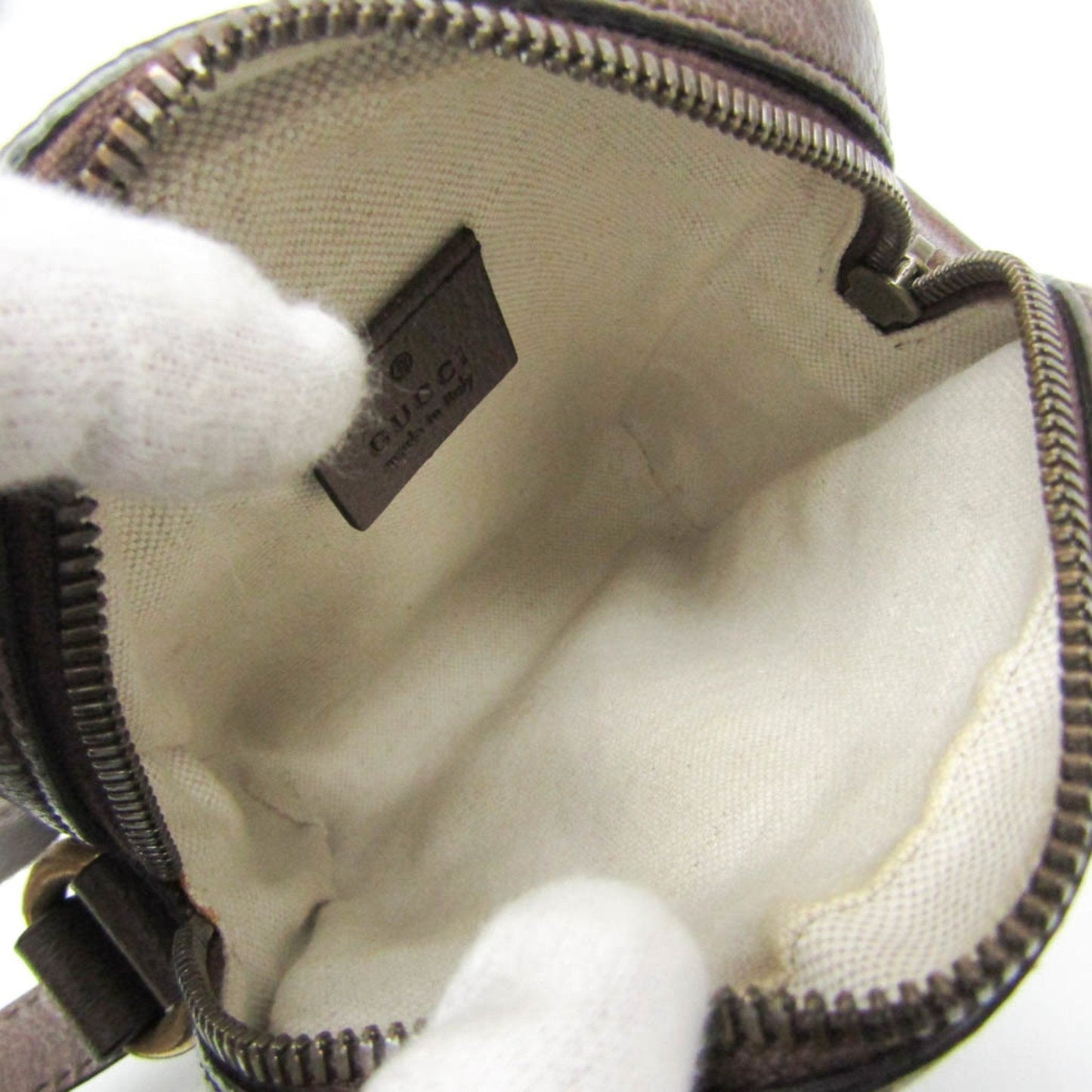 Gucci Ophidia Beige Canvas Shoulder Bag