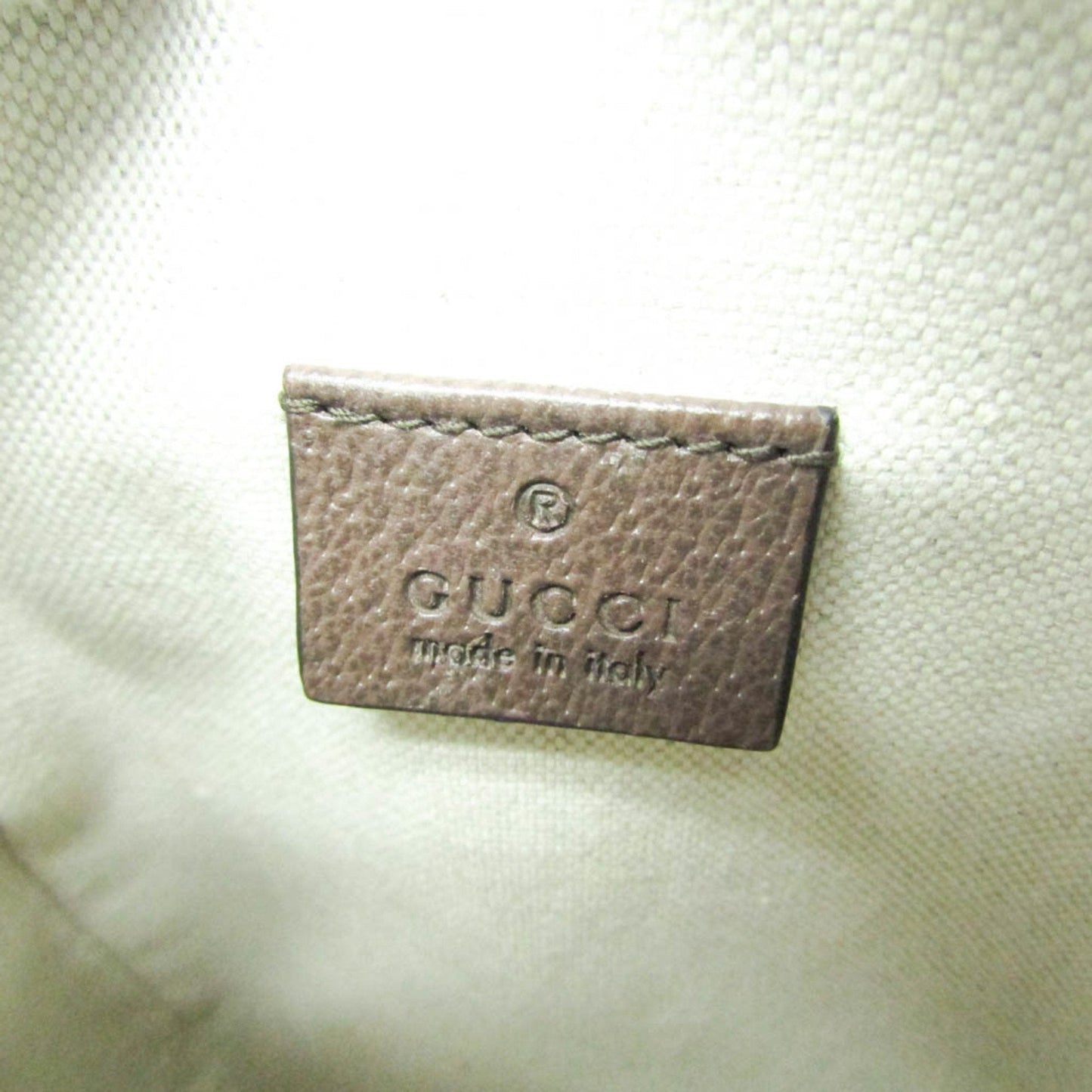 Gucci Ophidia Beige Canvas Shoulder Bag