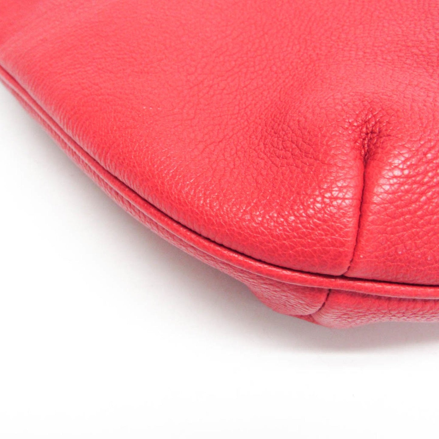 Gucci Gucci Print Red Leather Shoulder Bag