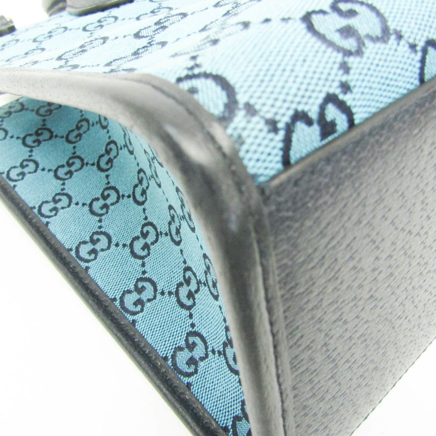 Gucci Gg Canvas Blue Canvas Tote Bag
