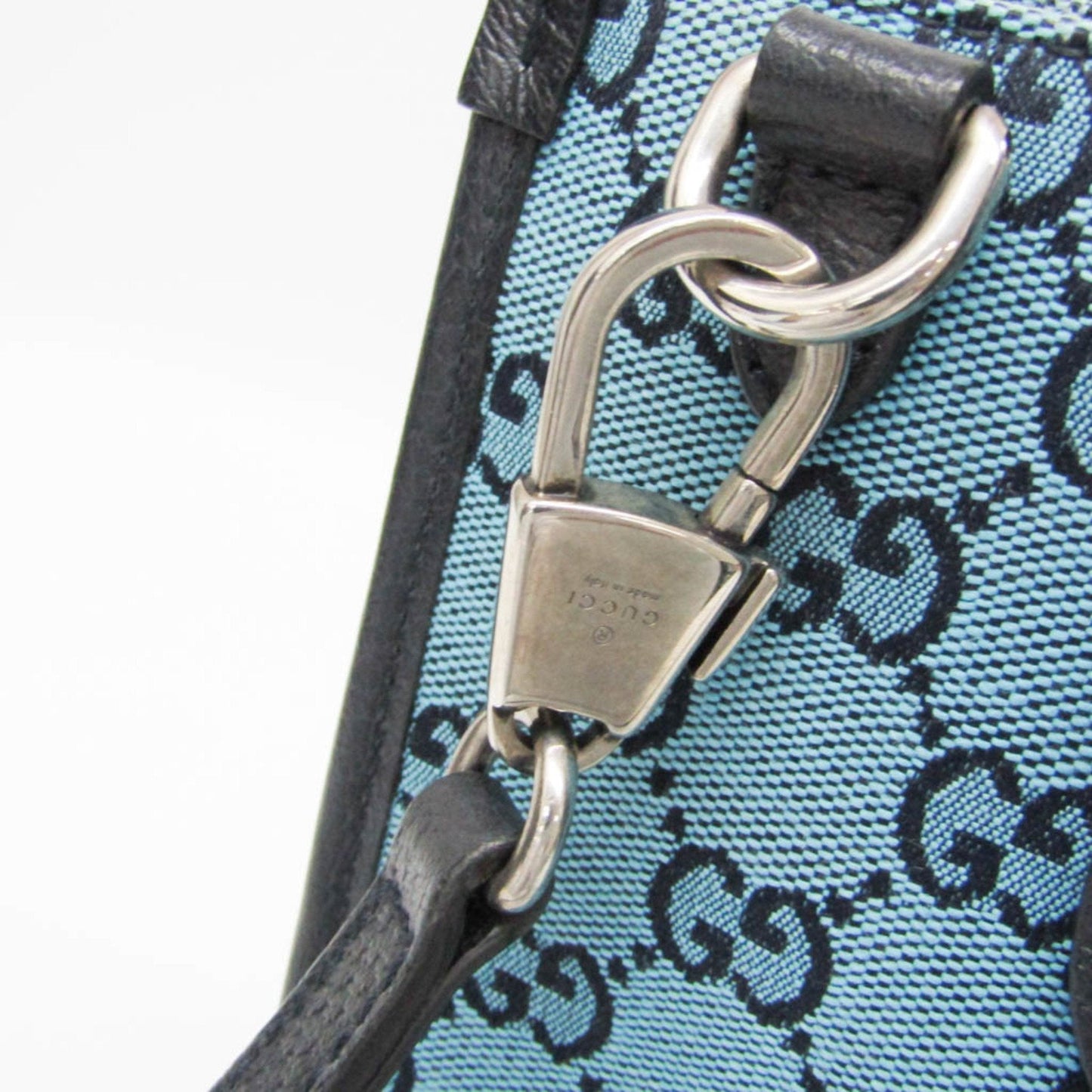 Gucci Gg Canvas Blue Canvas Tote Bag