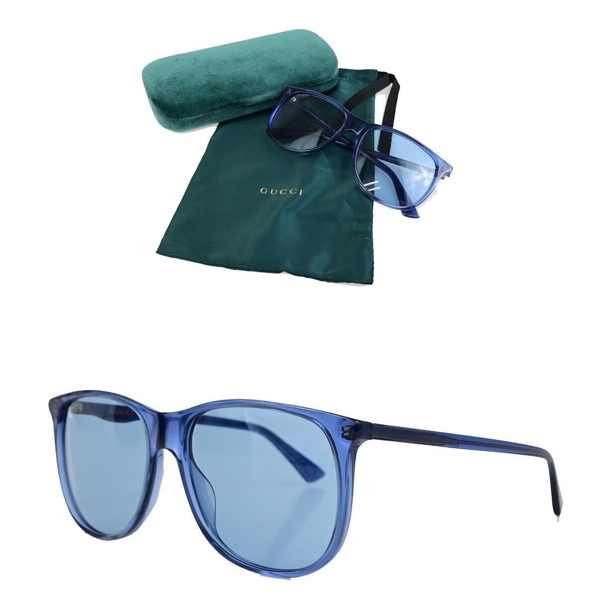 Gucci -- Blue Plastic Glasses