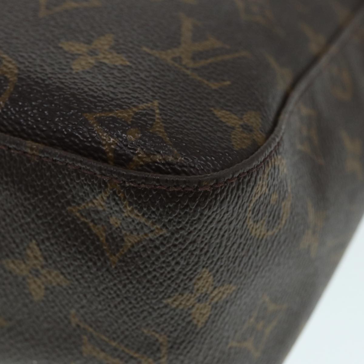 Louis Vuitton Looping Gm Brown Canvas Shoulder Bag