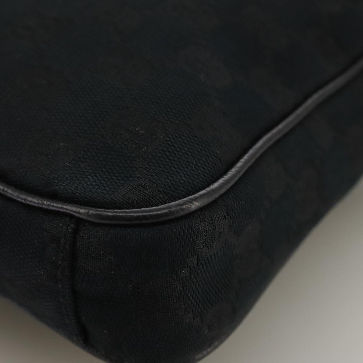 Gucci Black Canvas Shoulder Bag
