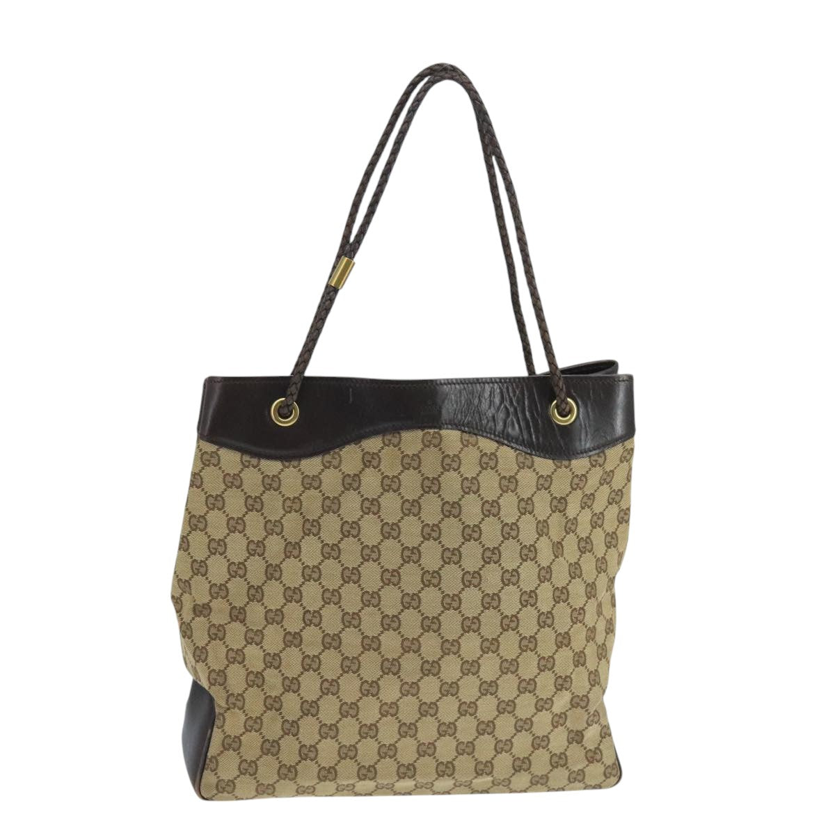 Gucci Gg Canvas Beige Canvas Shoulder Bag
