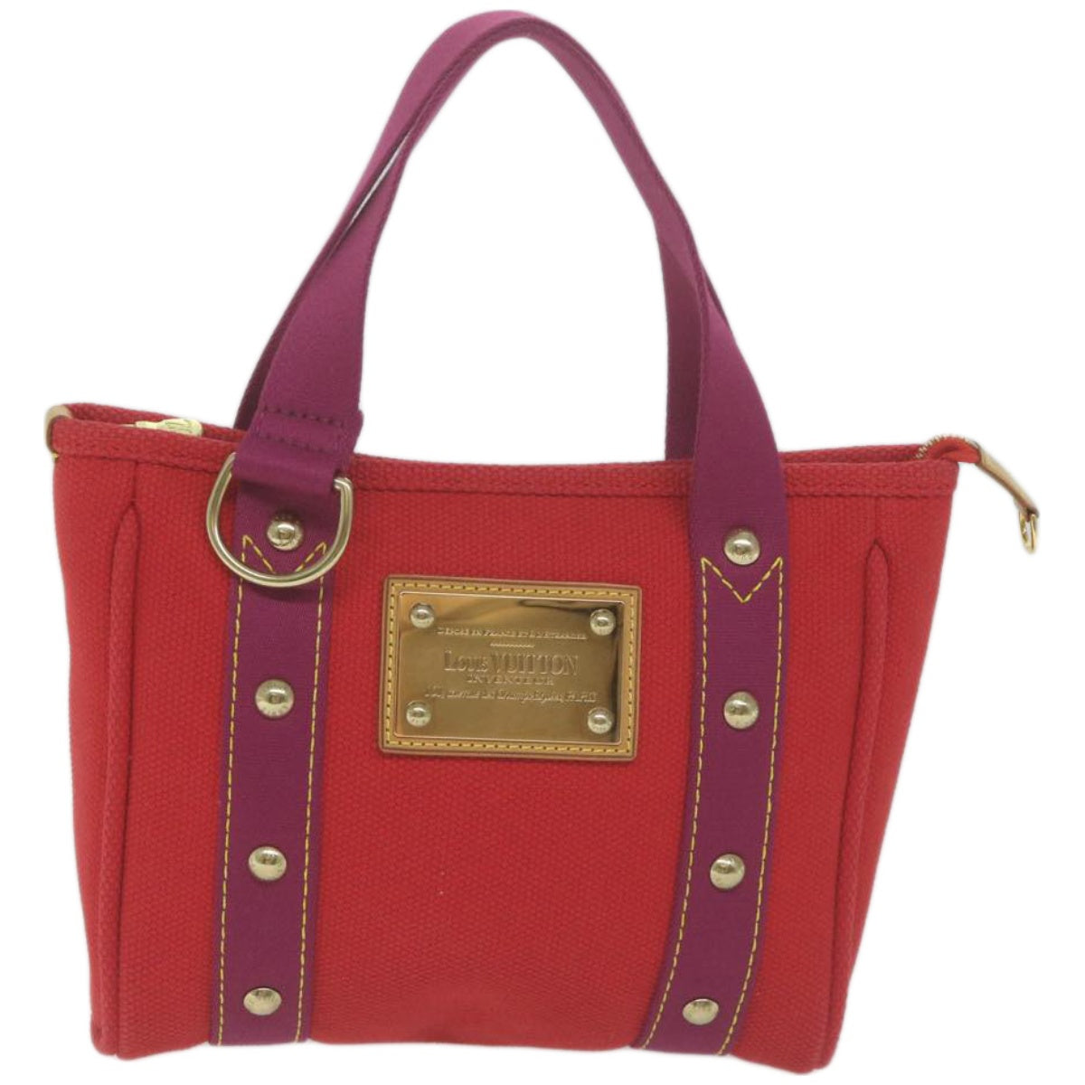 Louis Vuitton Cabas Red Canvas Tote Bag