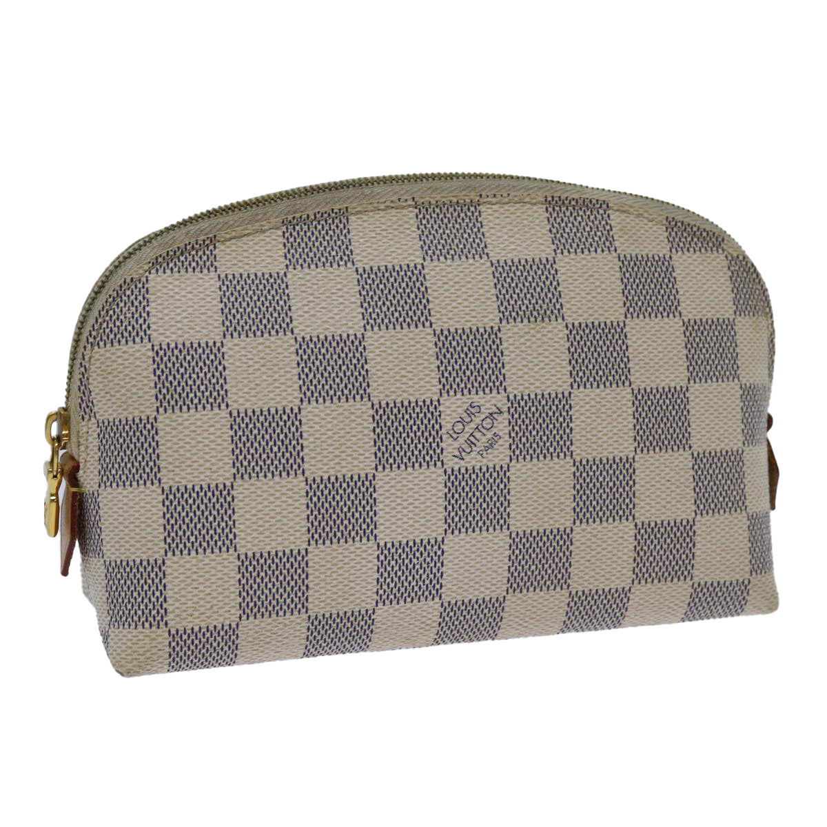 Louis Vuitton Cosmetic Pouch White Canvas Clutch Bag