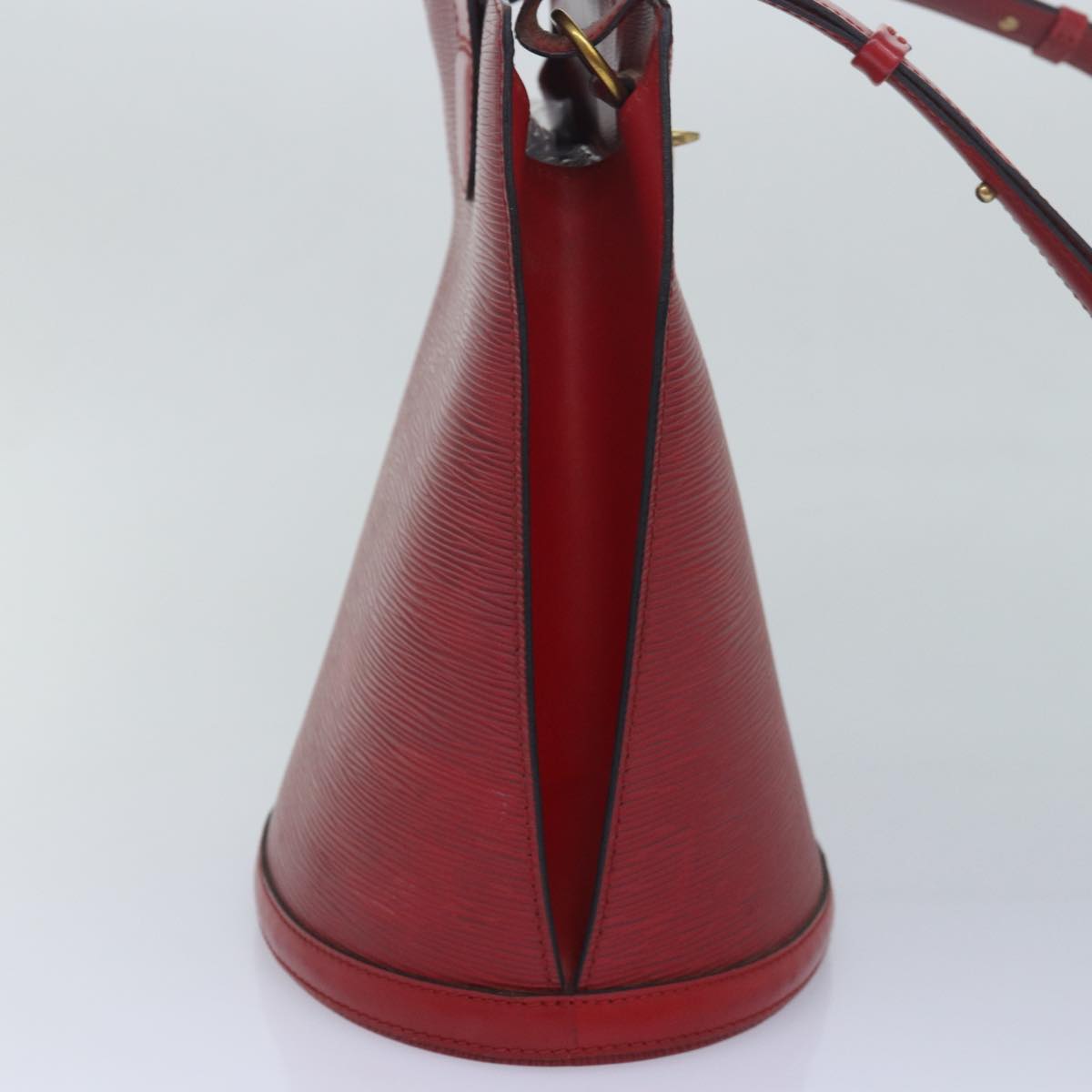 Louis Vuitton Cluny Red Leather Shoulder Bag