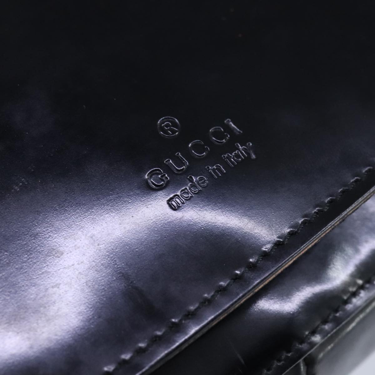 Gucci Black Leather Shoulder Bag