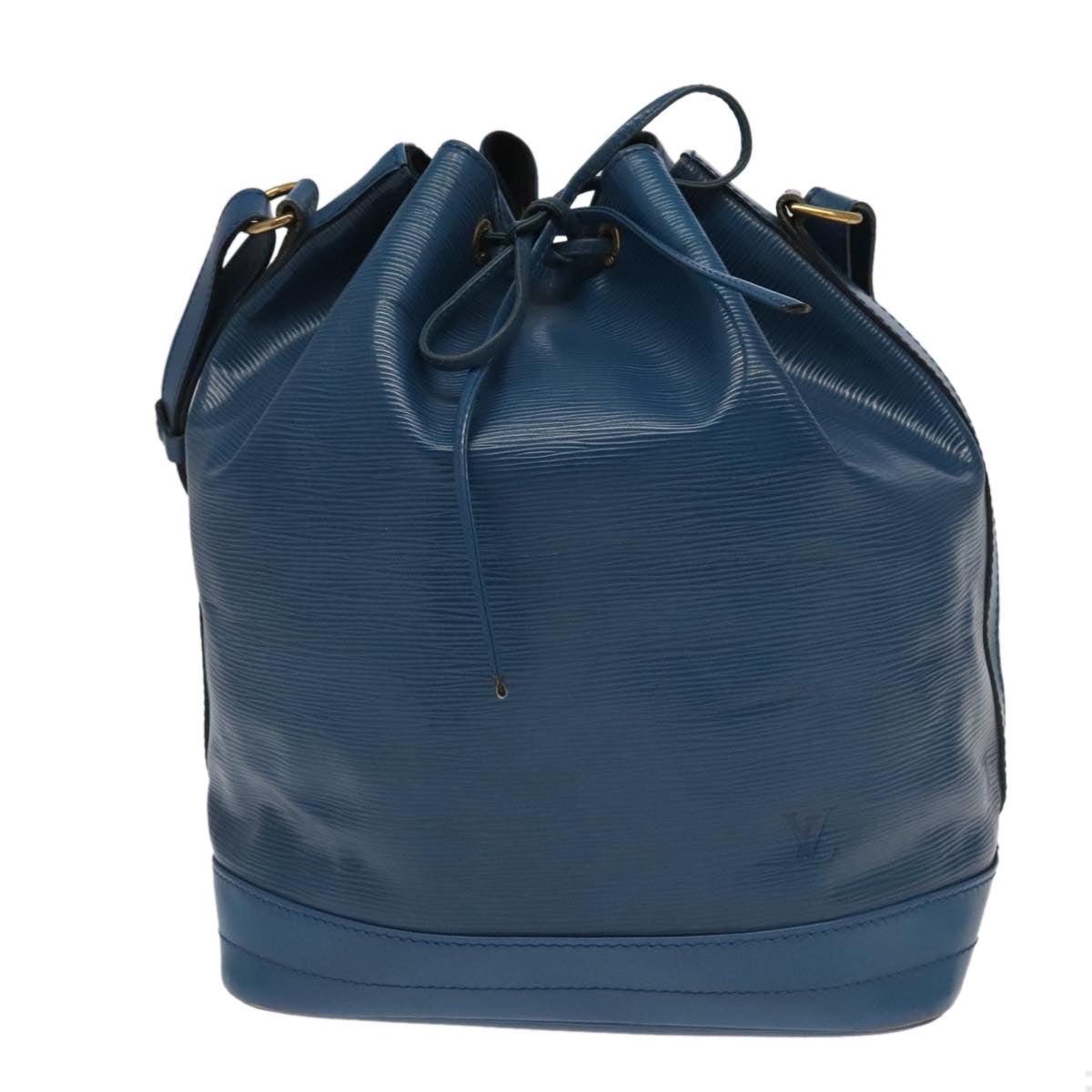 Louis Vuitton Noe Blue Leather Shoulder Bag