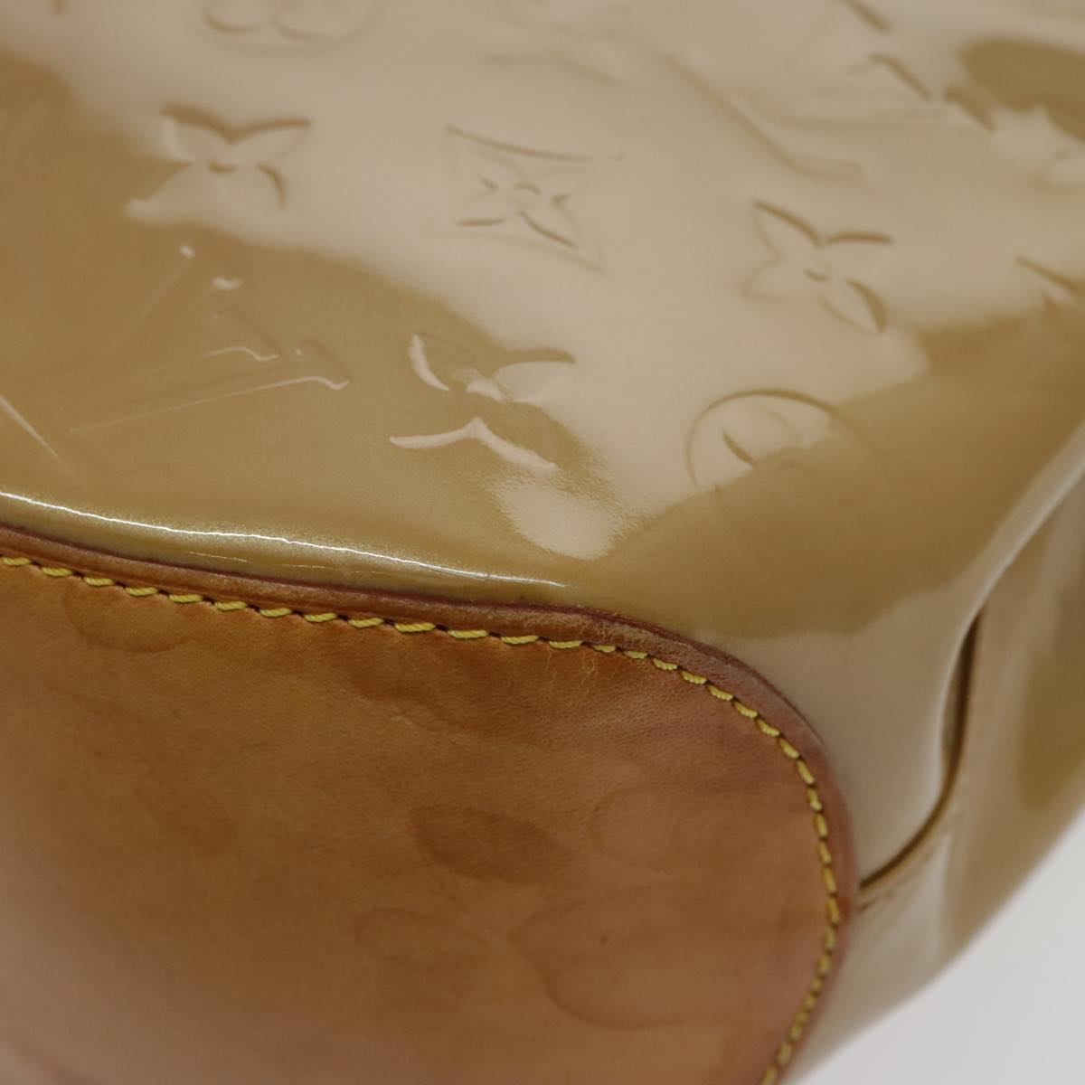Louis Vuitton Biscayne Bay Brown Patent Leather Shoulder Bag