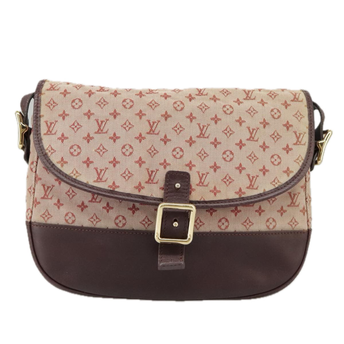 Louis Vuitton Marjorie Burgundy Canvas Shoulder Bag