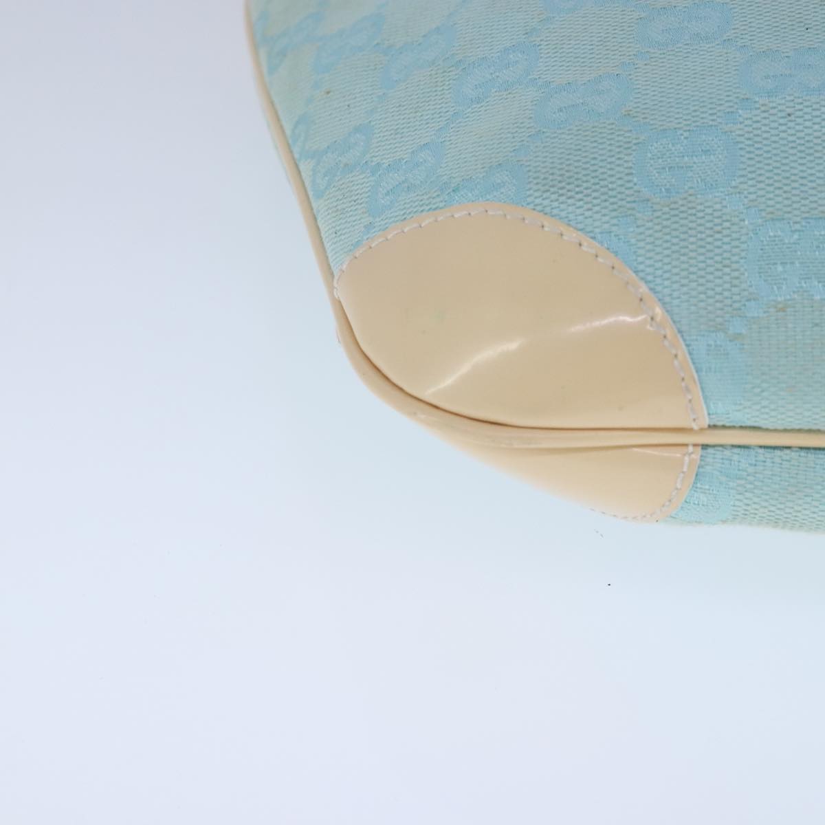 Gucci Hobo Blue Canvas Shoulder Bag