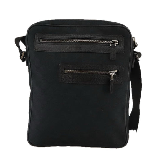 Gucci Black Canvas Shoulder Bag ()