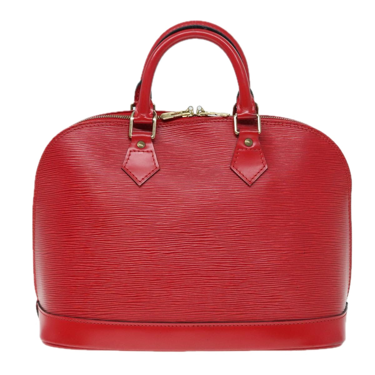 Louis Vuitton Alma Red Leather Handbag