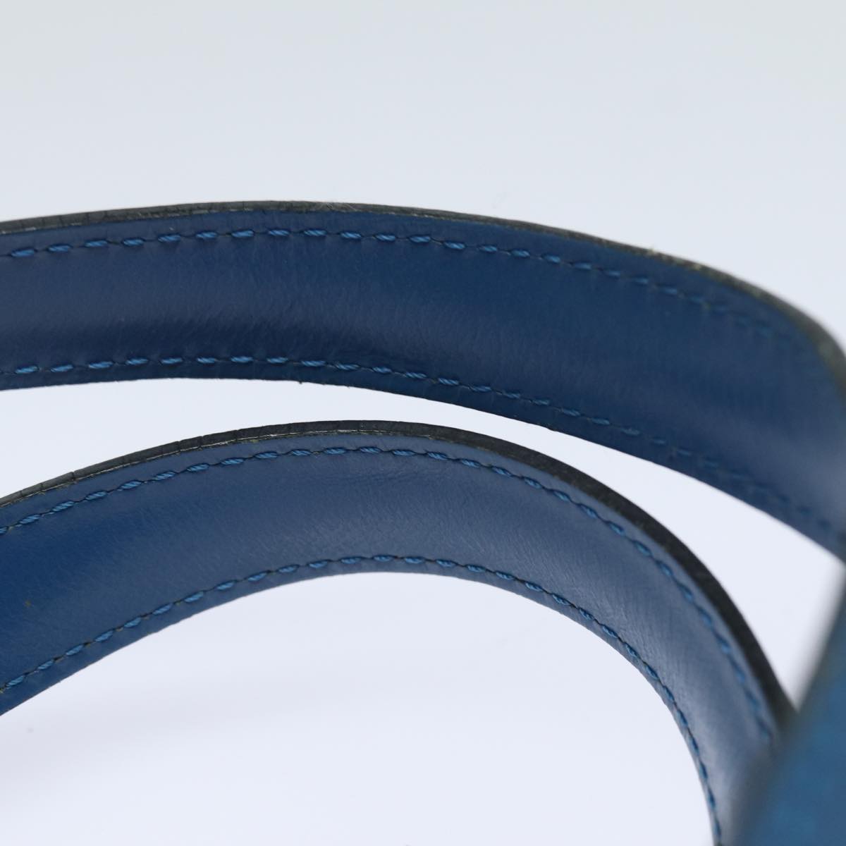 Louis Vuitton Saint Jacques Blue Leather Shoulder Bag