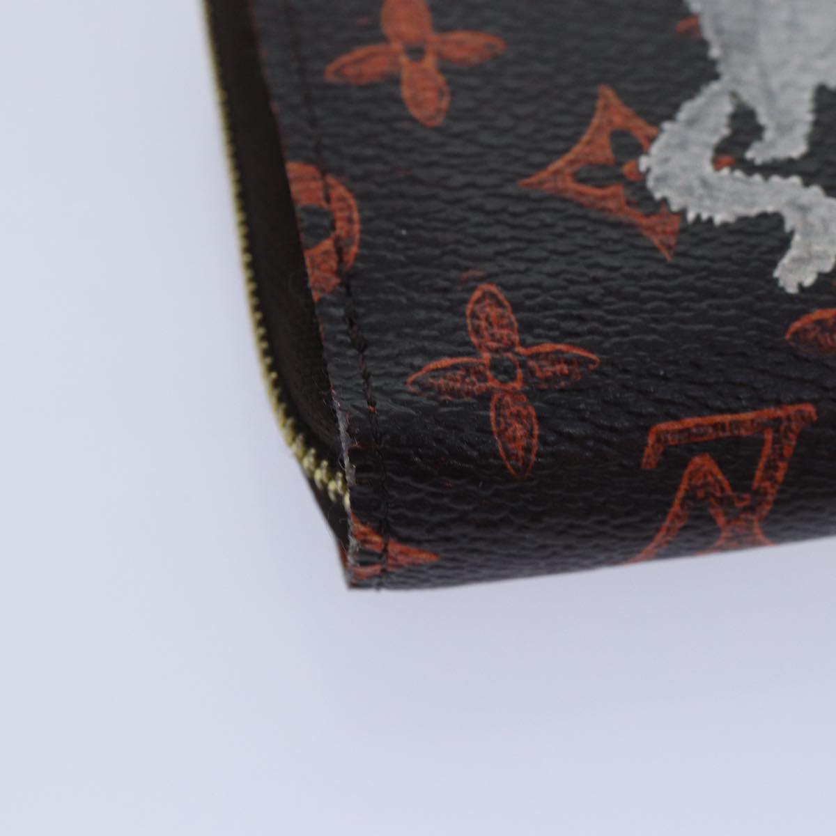 Louis Vuitton Zippy Coin Purse Brown Canvas Wallet