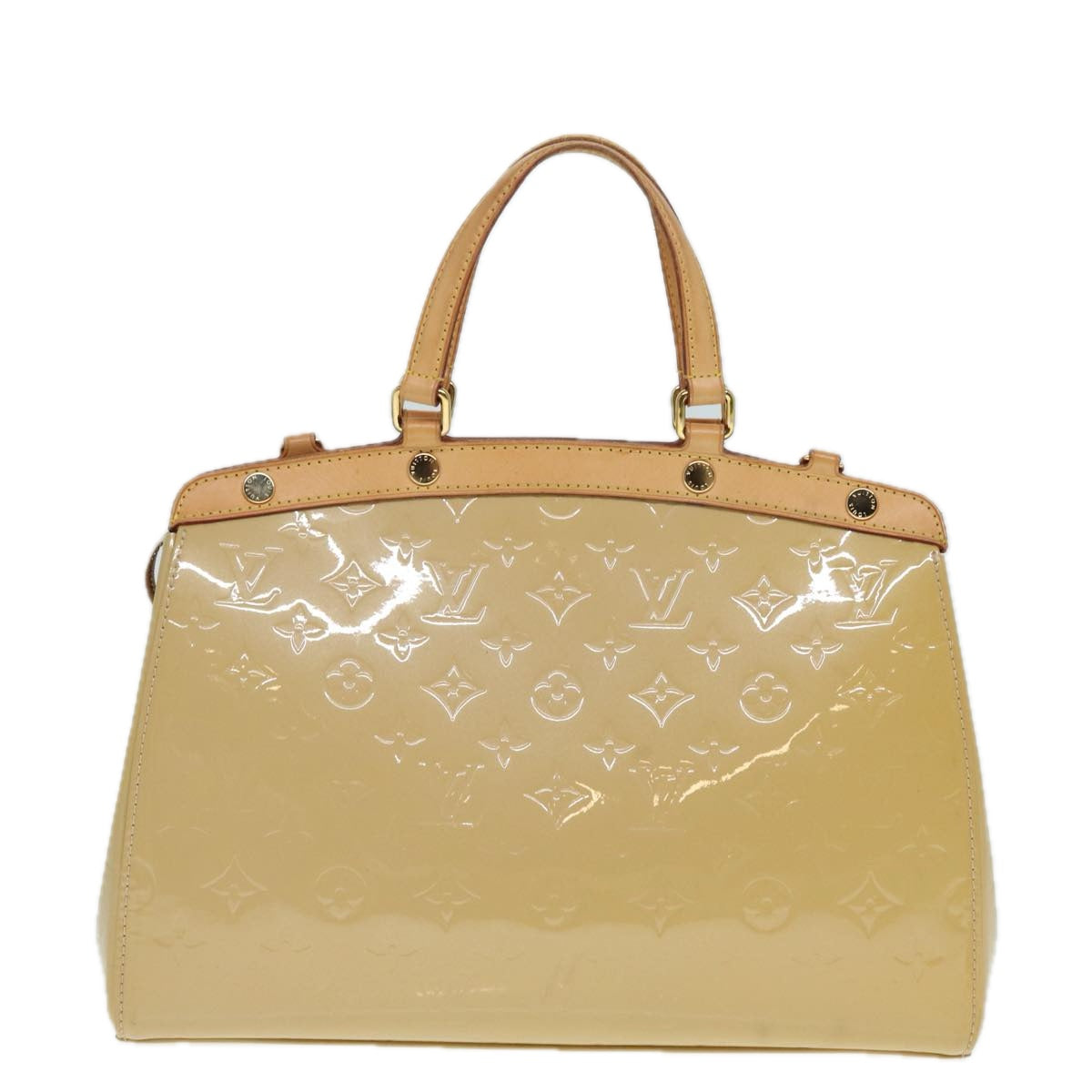 Louis Vuitton Blair Beige Patent Leather Handbag
