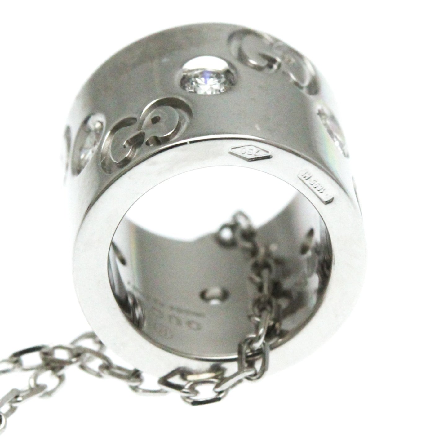 Gucci Icon Silver White Gold Necklace Jewelry
