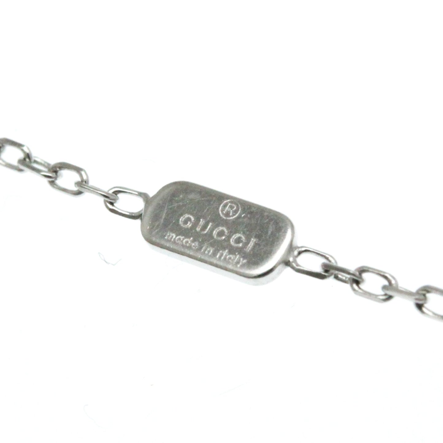 Gucci Icon Silver White Gold Necklace Jewelry