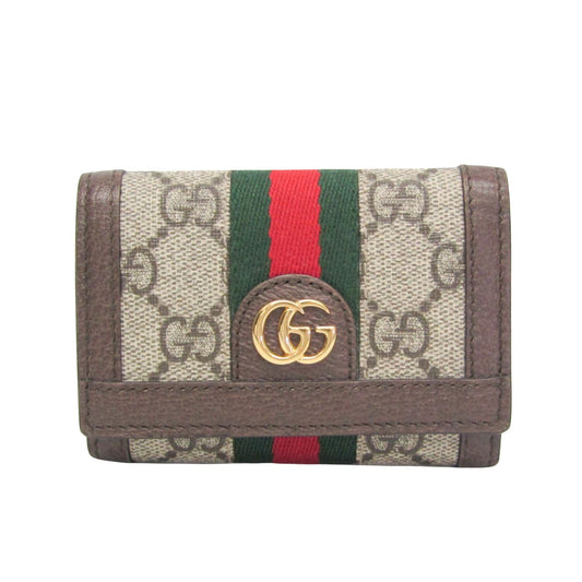 Gucci Beige Canvas Wallet  ()