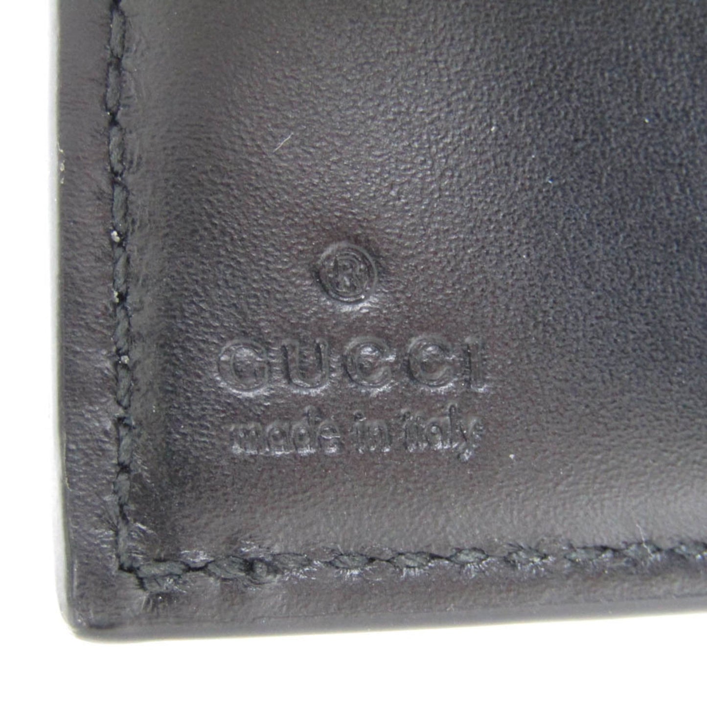 Gucci Guccissima Black Leather Wallet