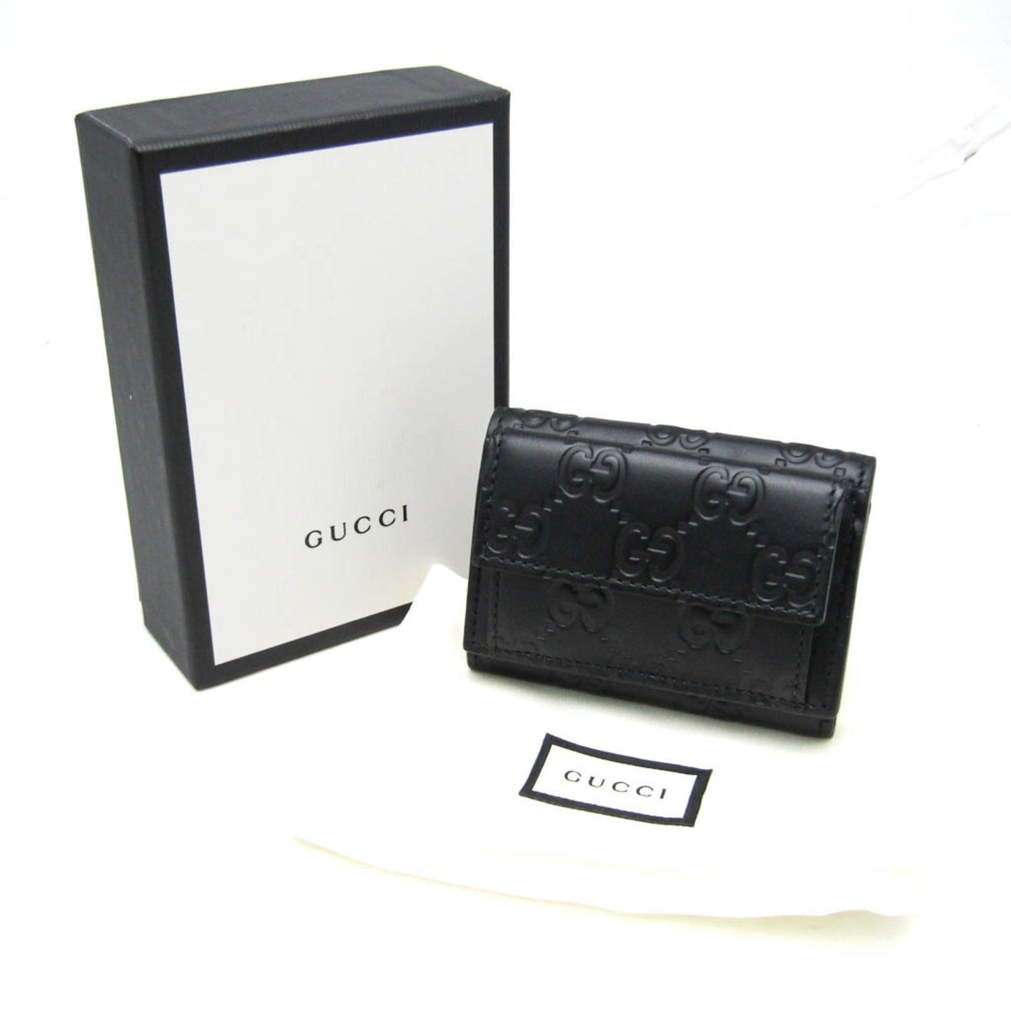 Gucci Guccissima Black Leather Wallet