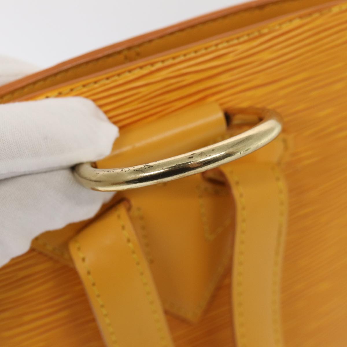 Louis Vuitton Gobelins Yellow Leather Backpack Bag