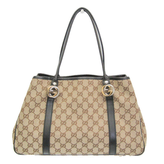 Gucci Gg Twins Beige Canvas Tote Bag ()