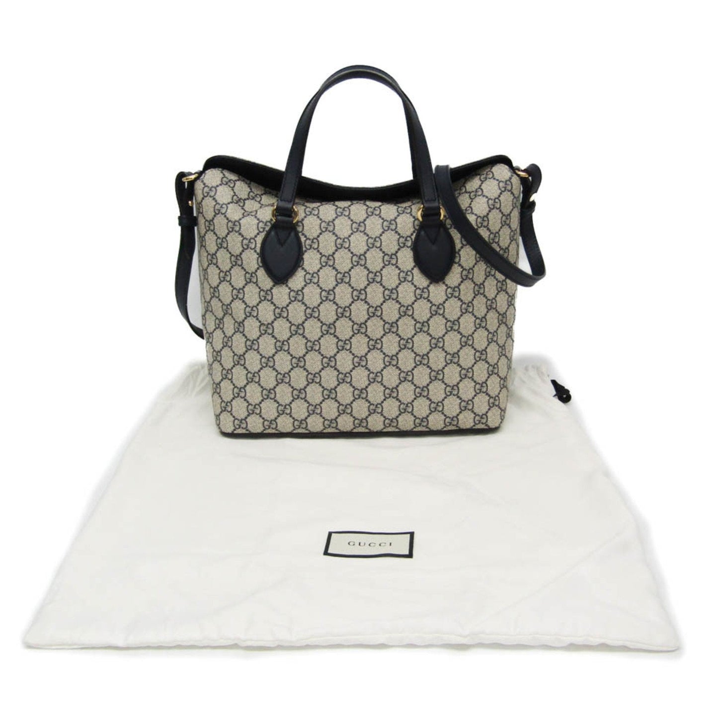 Gucci Supreme Gg Navy Canvas Tote Bag
