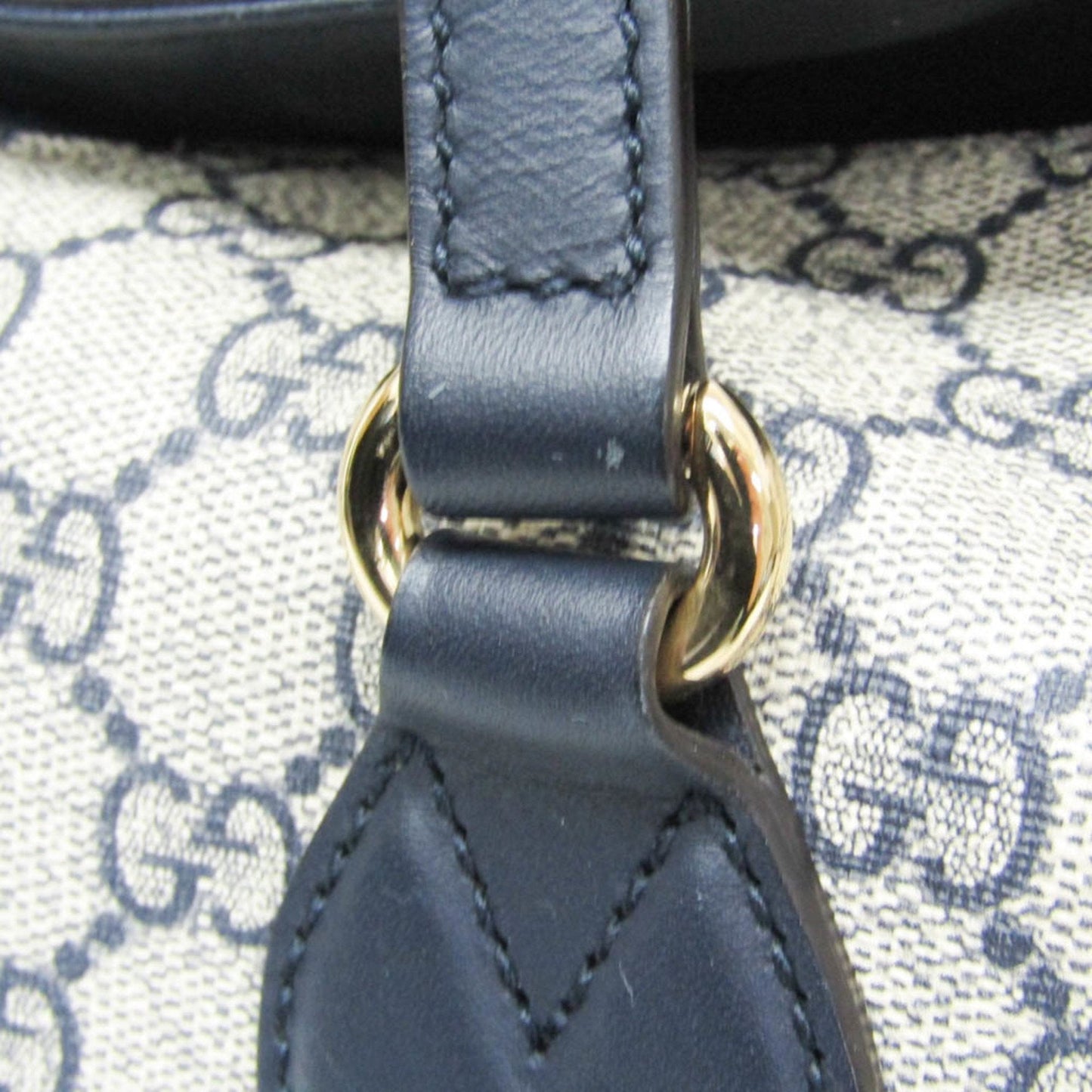 Gucci Supreme Gg Navy Canvas Tote Bag
