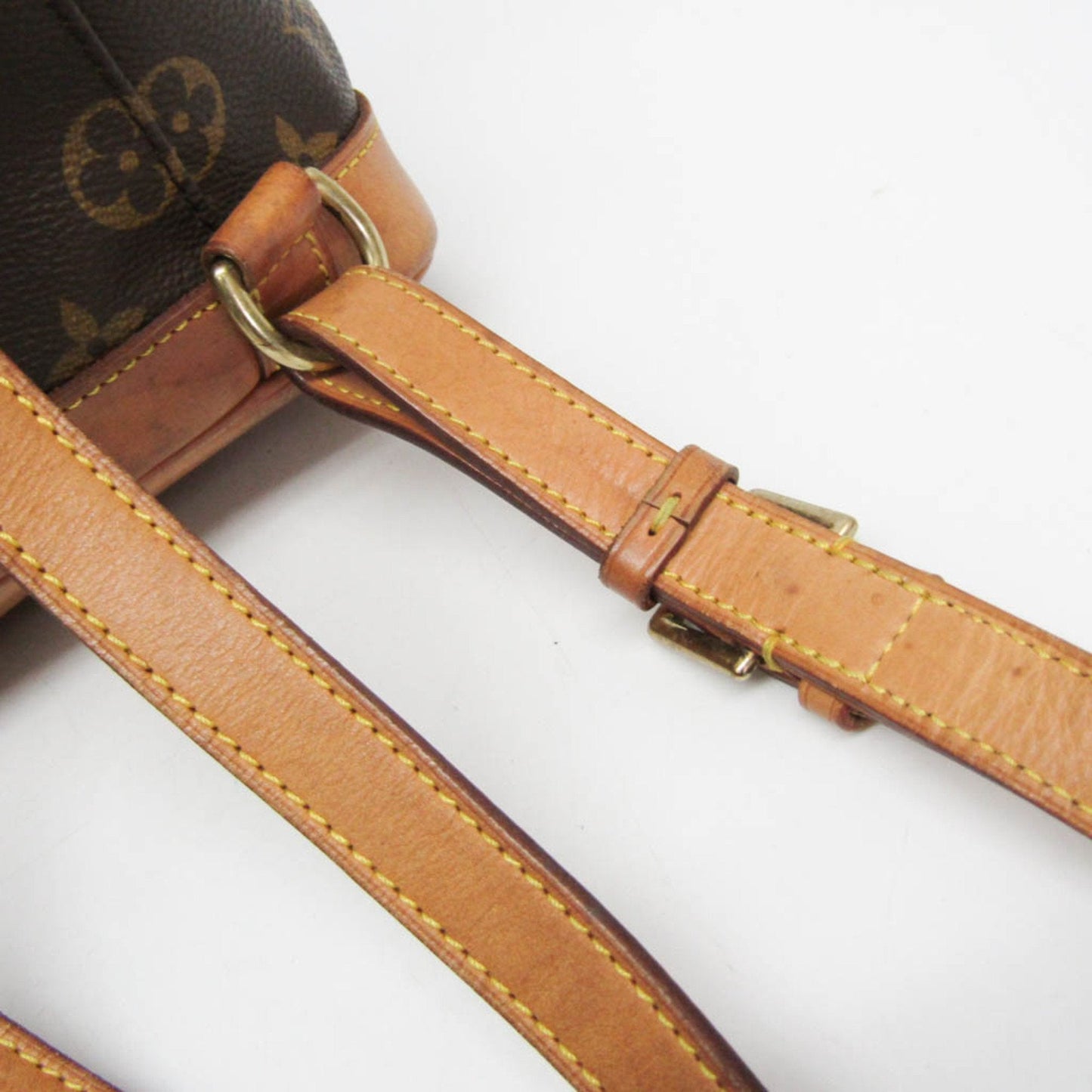 Louis Vuitton Montsouris Mm Brown Canvas Backpack Bag