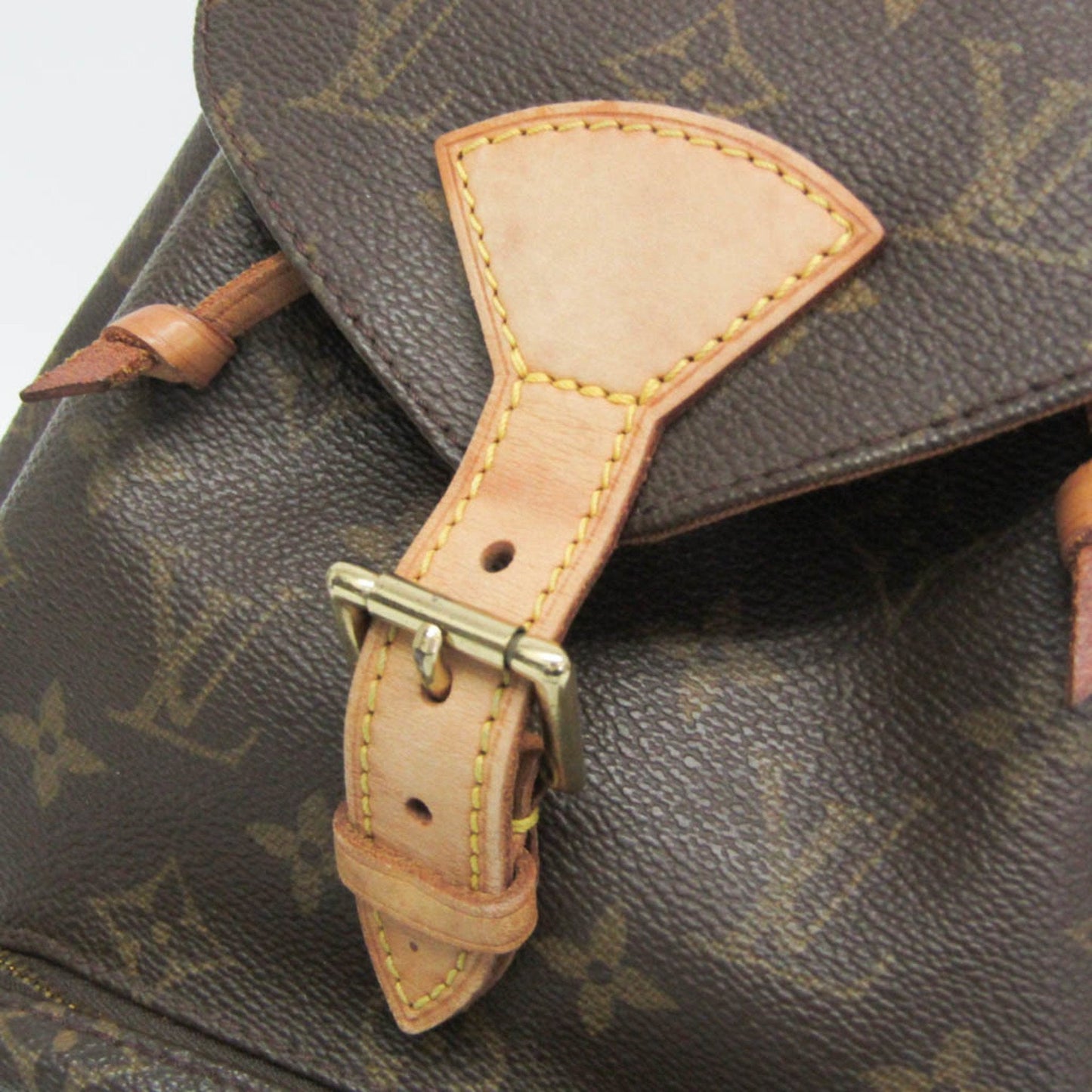 Louis Vuitton Montsouris Mm Brown Canvas Backpack Bag